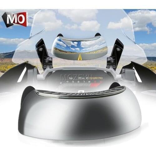 Motorcycle 180 Degree Safety Rearview Mirror Full Rear View For YAMAHA MBK X-Over BWS/ZUMA 125 AEROX 50/100 XVS 400 650 1100