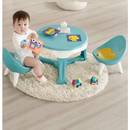 Bottom rubber non-slip mat childrens table and chair set chassis stable load-bearing strong kindergarten learning table and cha