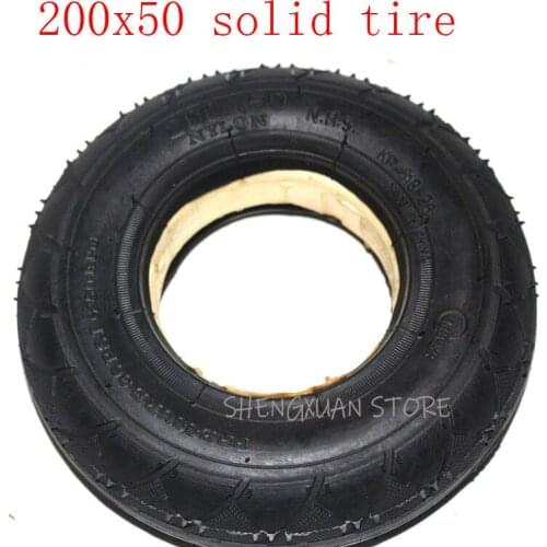 Newest Mobility Scooter wheelchair tire 200 x 50 (8x2) solid tyre/ foam filled 200*50 for Razor E100 E125 E200 Scooter Vapo