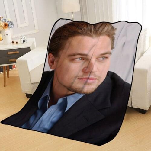 New Arrival Leonardo DiCaprio Blankets Printing Soft Blanket Throw On Home/Sofa/Bedding Portable Adult Travel Cover Blanket