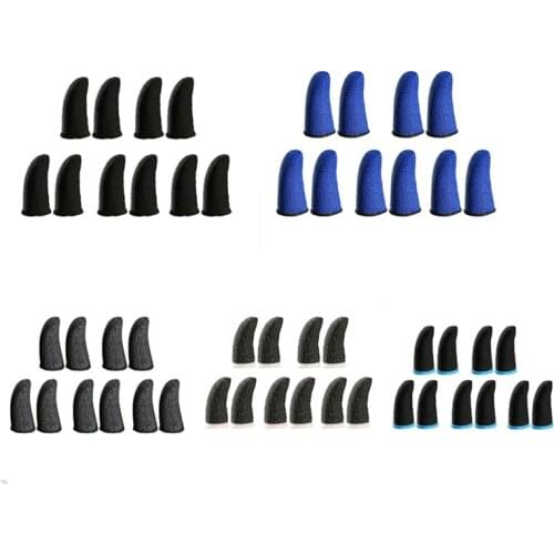 5 Pair Phone Games Sweat-Proof Finger Gloves Thumbs Cover Anti-slip Cot Sleeve for PUBG Touch Screen Game Practical Access