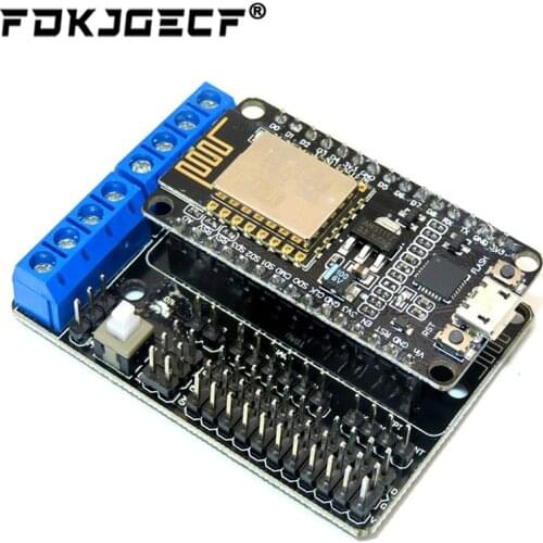 NodeMCU Motor Shield Board L293D for ESP-12E from ESP8266 esp 12E kit diy rc toy wifi rc smart car remote control For Arduino