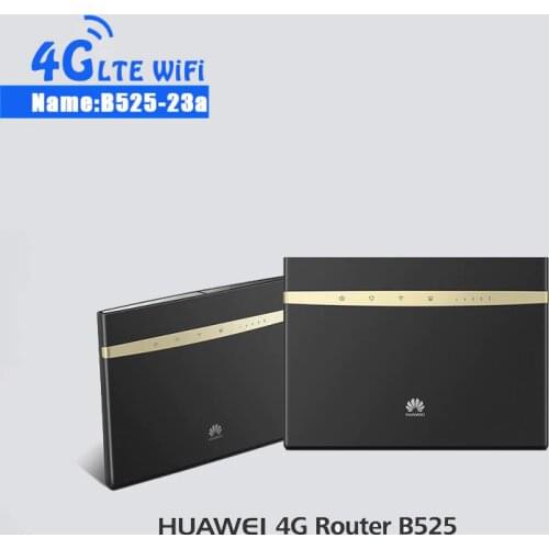 Unlock Huawei B525 B525S-23a 4G LTE CPE Router b525s-23a 300Mbps WIFI Gateway Router Cat. 6 Mobile Hotspot +2CPS 4G Antenna