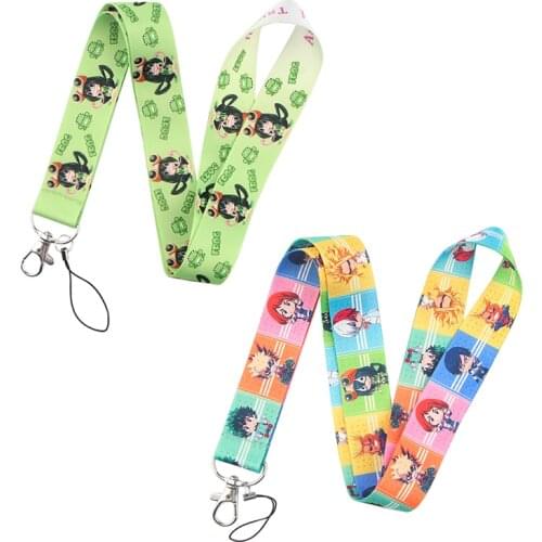 YA31 Anime My Hero College Lanyard Work Card Exhibition Membership Card Sling Certificate Holder Badge Long Neck Lanyard