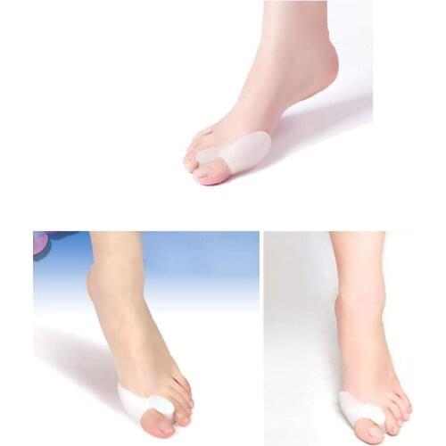 2pcs Silicone Gel Foot Toe Orthotast Thumb Valgus Protector Bunion Adjuster Pain Relief Straighten Bent Toes Health99