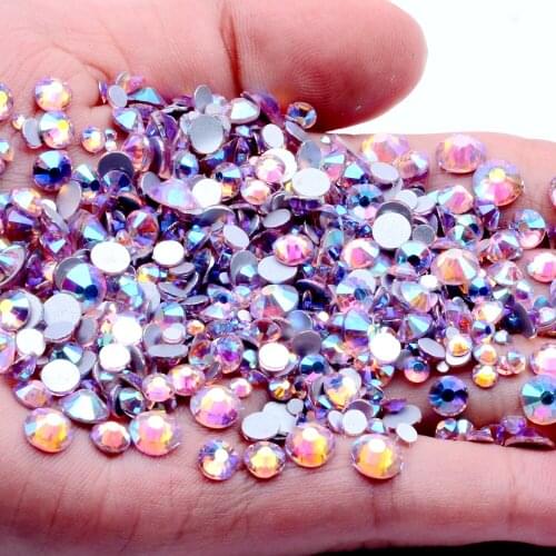 SS3-SS30 Flat Back Rhinestone Nail Art Non HotFix Crystal Rhinestone DIY Flatback 3D Glass Rhinestones Nail Decorations