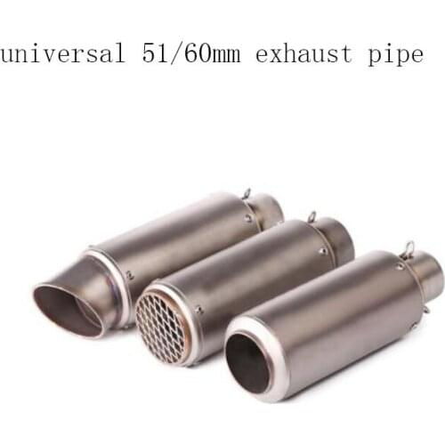Universal 51MM 60MM Motorcycle GP Project Exhaust Pipe Muffler Dirt Bike Scooter Exhaust DB killer escape moto fit most moto