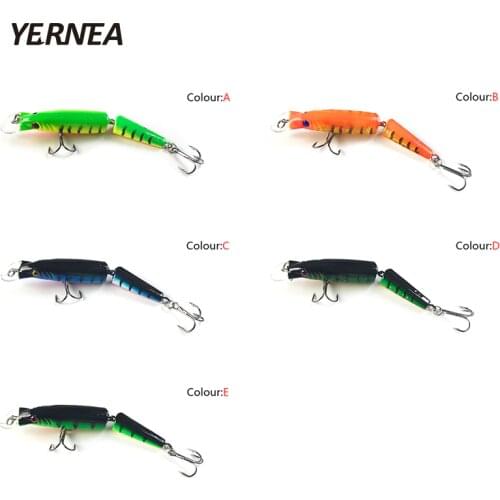 Yernea 1pcs Fishing Lures Swimbait Crankbait Hard Bait 5Colors Fishing Wobbler Fishing Tackle Isca Artificial Lures Pesca Lure