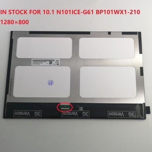 10.1'' Inch 1280×800 N101ICE-G61 N101ICE-G62 BP101WX1-210 LCD Display Panel Screen MIPI Interface 39 Pins Replacement Parts