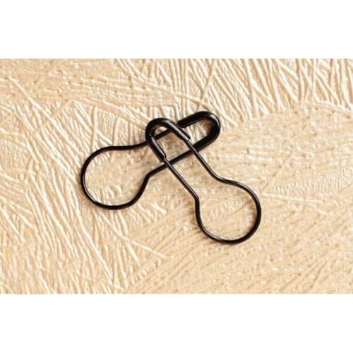 1000pcs 2.2cm/22mm Colored Small Black Gourd-shaped Hijab Stainless Steel Safety Pins Pins Needles Free Shipping