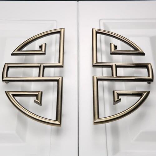 2pcs/lot 64mm Chinese Antique Zinc Alloy Cabinet Door Handle Drawer Pulls Wardrobe Cupboard Pull Handle Furniture Knobs