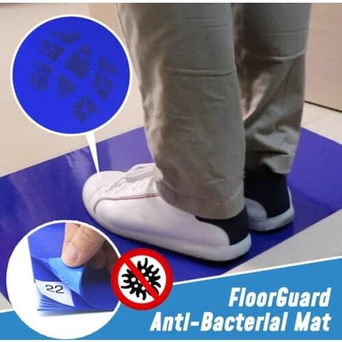 30pcs/set Sticky Mats for Floor Mat Cleanrooms Dust-free Antibacterial Adhesive Mats for Toilet Construction Lab-Room Hospital