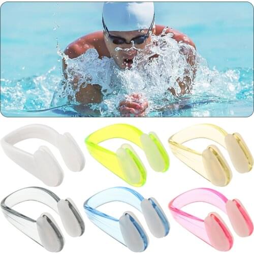 4 Pcs Unisex Soft Swimming Nose Clip Swim Small Earplug Suit Size Adult Children Waterproof No-Skid Silicone Dive Pool Supplies