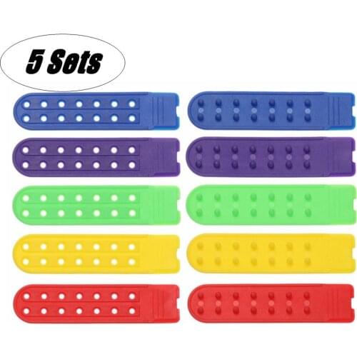 5 Sets Colorful 14 Holes Hat Strap Hats Fasteners Buckle Strap Snapback Extender Hat Strap Clip Replacements for Baseball Cap