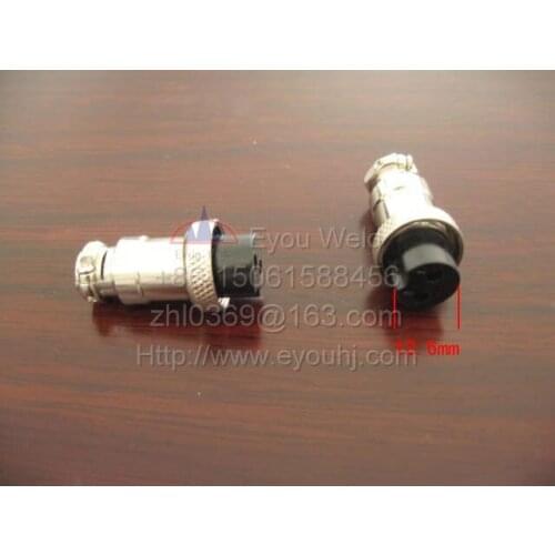 5pcs Air Plug GX16-2 Pin, Interface for All Common Welding/Cutting Torch/Machine , Cable Connectors