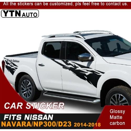 Car Stickers For Nissan Navara Np300 D23 2014-2020 Car Side Body Sticker Decal Mud Splash Vinyl Graphic Car Sticker Customs