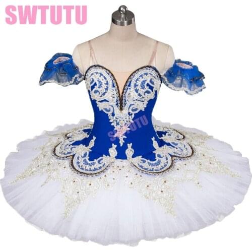 Sleeping beauty ballet tutu women blue bird professional tutu pancake ballet stage costumes for girls BT9044A