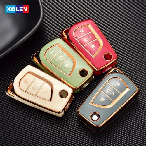 Soft TPU Car Remote Key Cover Case For Toyota Auris Corolla Reiz Avensis Verso Yaris Aygo Rav4 Scion TC IM Hilux Revo Innova Fob