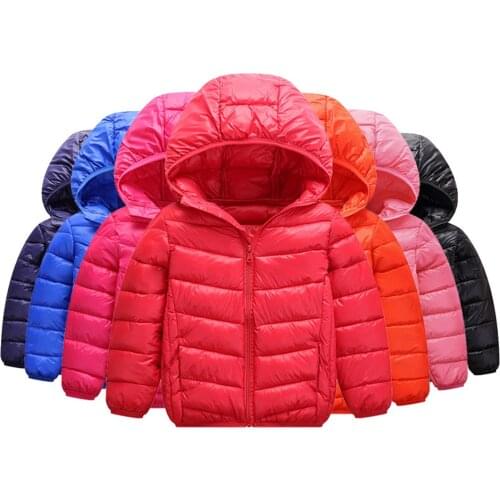 Children jacket spring Outerwear Boy and Girl autumn Warm Down Hooded Coat teenage parka kids winter jacket 2-15 years Parkas
