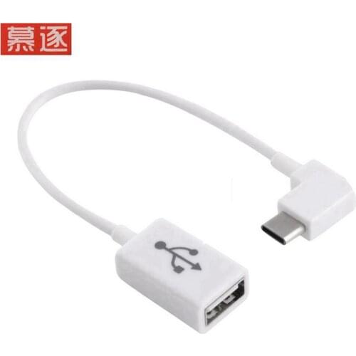 Direito Winkel de 90 Graus USB 3,1 tipo c Tipo USB-C-C para USB 2,0 feminino OTG Kabel 10 cm para celular Tablet & Laptop