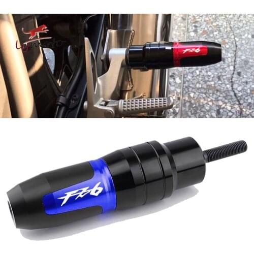 For YAMAHA FZ6 FAZER FZ6S FZ 6 FZ6S Newest Motorcycle Accessories CNC Frame Crash Pads Exhaust Sliders Crash Protector With Logo