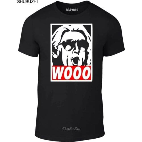 Wooo T-Shirt - Funny t shirt retro wrestling nature boy classic ric flair summer o neck tee, drop shipping cheap tee sbz3207