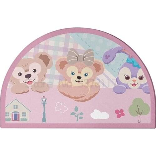 Diatom mud floor mat in bathroom, water absorbing semi-circular foot mat at the door of toilet, anti-skid mat in toilet