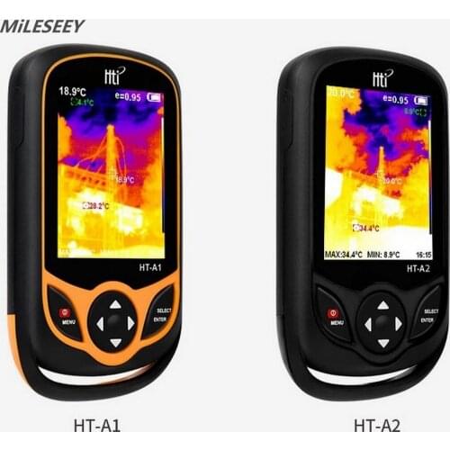 HT-A1 HT-A2 Mini Thermal Imager Temperature Portable Infrared Thermal Imager Camera Professional IR Measuring Meter for Hunt