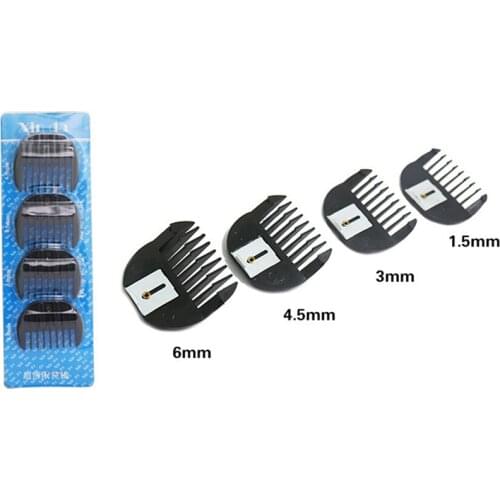 4Pcs/Set Universal Hair Clipper Replacement for Electric Hair Clipper Shaver Limit Comb Guide Attachment Size Barber