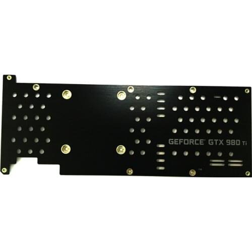New public version geforce GTX 980ti aluminum alloy metal insulated backplane graphics card backplane