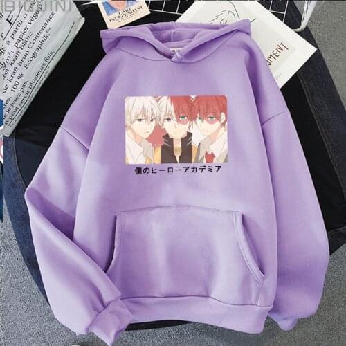 2021 New Japanese Anime Cartoon My Hero Academia Hoodies Sweatshirts Men / Women Pullovers Sportswear Unisex Casual Tops