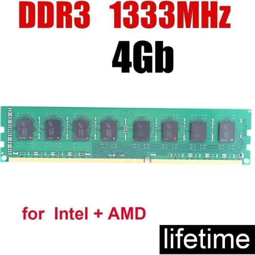 Memoria ram ddr3 4Gb 1333MHz 1333 4G / PC 3 10600 DIMM Ddr 3 memory 16Gb 8Gb 1600 2G 8G desktop / computer speed up