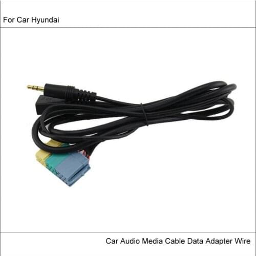 Original Plugs To USB Adapter Conector For Hyundai Sonata NFC Car CD Radio Audio Media Cable Wire
