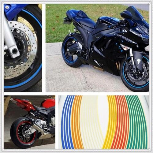 Strips Motorcycle Wheel Sticker Reflective Decals Rim Tape Bike Car Styling For BMW R1200GS R1200GS Ducati 999 S R