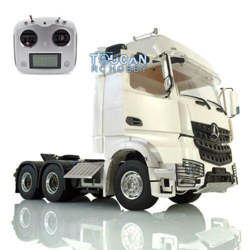 RC LESU 6*6 Metal 1/14 Chassis Radio Hercules Arcos Cabin Tractor Truck Light THZH0792-SMT2