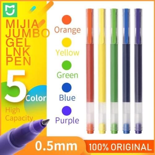 Xiaomi Pen Mijia Pen Mi Sign Pens With 0.5mm Swiss Refill 143mm Rolling Roller Blue Ink Mihome Signing Ballpoint Pens For School