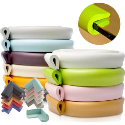 2M Baby Safety U Shaped Table Desk Edge Guard Strip Home Cushion Guard Strip Kid Safe Protection Children Soft Thicken Free Tape
