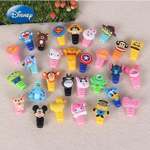 100pcs Disney Figure USB Data Cable Line Protector Anti Breaking Protective Sleeve For Charging Cable For Iphone Android