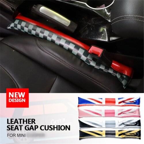 2PCS Car Seat Leakproof Plug Seat Grap Leather for All MINI Cooper S ONE JCW Countryman Clubman Hatchback Hardtop F R Colorful