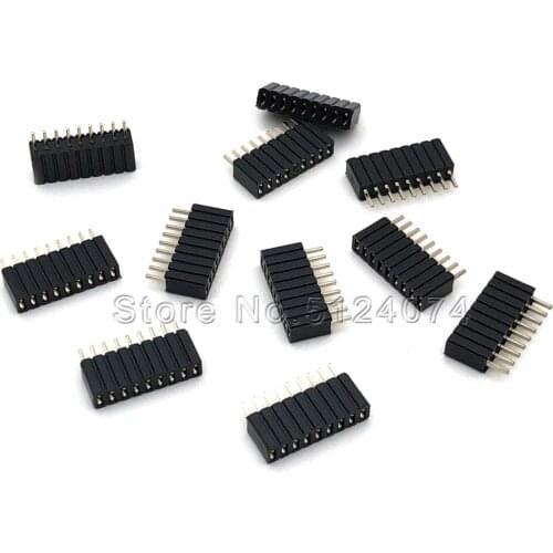 20pcs/lot Single row 9pin female pin spacing 1.27mm row pin socket female seat 1*9P straight needle Female Header connector