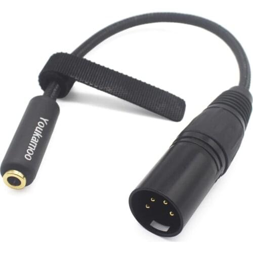 4 Pin XLR to 4.4mm Female Balanced 8 Core Silver Plated Audio Headphone Adapter Cable 15cm [ 4.4mm Female ] Female to Male