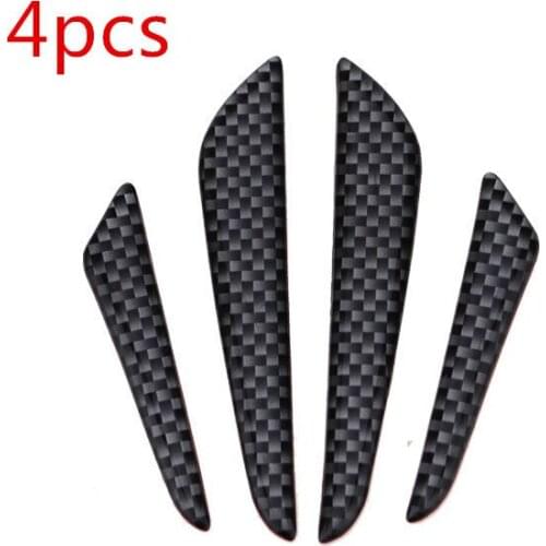 Carbon Fiber Car Door Edge Guard Strip Scratch Protector Anti-collision Trim door edge Guard Stickers car styling 4PCS