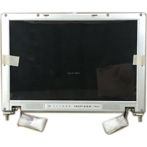 Free shipping 12.1" LCD Screen Glass LCD SCREEN Digitizer Assembly Upper Half Part CABLES HINGES For Dell Inspiron 700m