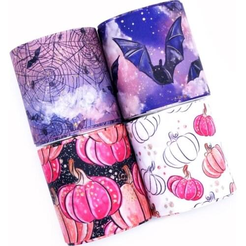 Free shipping 50 yard cartoon printed grosgrain ribbon 31799