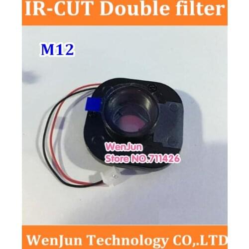 Free Shippign IR-CUT IR CUT Double filter for CCTV camera double filter dual filter IR CUT M12 lens holder