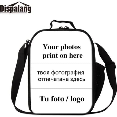 Dispalang Children Lunch Bag Custom Logo/Image Cooler Bags For Women Insulated Food Container Men Thermal Lunch Bags For Picnic