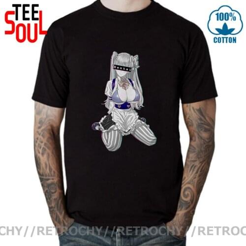 Retrochy Waifu Material Shirt Hentai Anime Girl T-shirt Japanese Manga Senpai Harajuku Tee shirt Ahegao Otaku gift tshirt hombre
