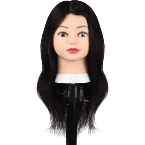 Real Human Hair Mannequin Head For Hair Training Styling Professional Hairdressing Cosmetology Dolls Head For Hairstyles