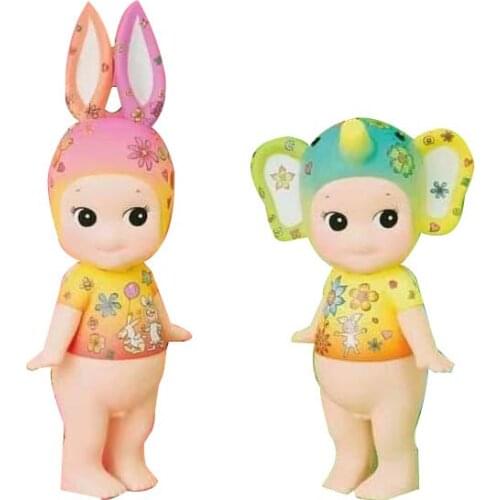 Sonny Angel And Jimmy Liao Joint Toys Cute Rabbit Elephant Anime Figure Kawaii PVC Model Birthday Gift 12 CM