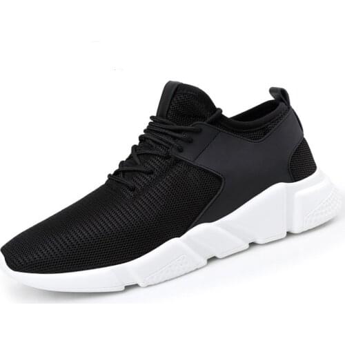 2021 New Fashion Men Casual Shoes Sport Sneakers Breathable Mesh Running Shoes for Couples Black Trainers Vulcanize Shoes 36-44